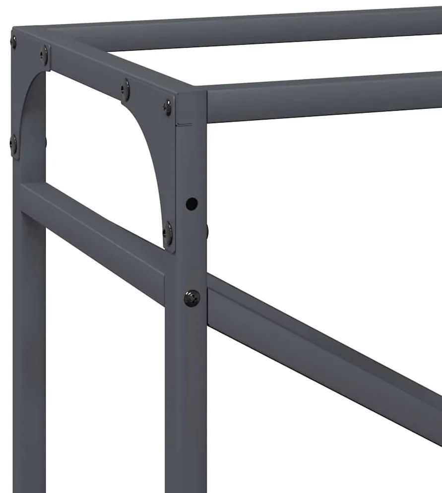 Suporte para lenha 60x25x100 cm aço laminado a frio antracite