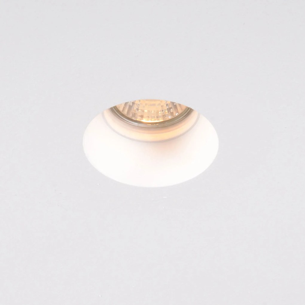 LED Foco embutido inteligente branco 13 cm redondo incluindo Wifi GU10 50mm - Gypsy Moderno