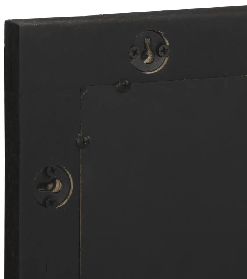 5 pcs conj. móveis de casa de banho derivados de madeira preto