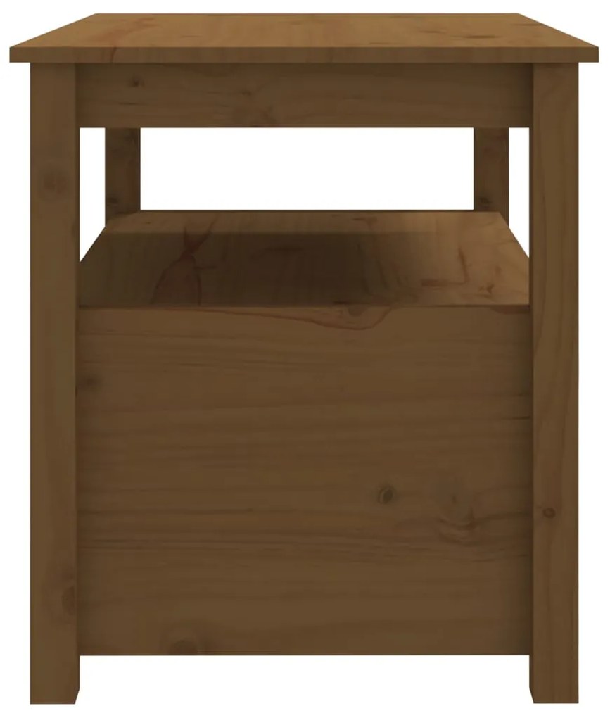 Mesa de centro 71x49x55 cm pinho maciço castanho mel