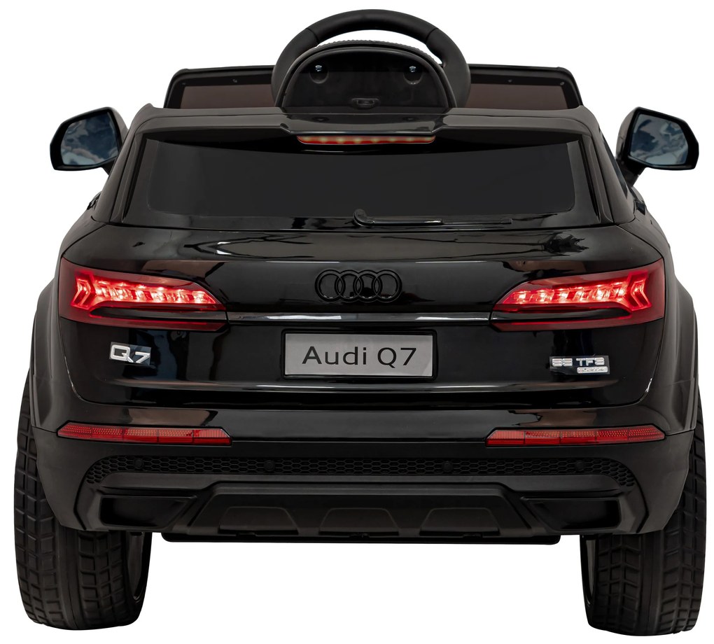 Carro elétrico para Crianças 12V Audi Q7 NEW LIFT Rodas de EVA, Assento de couro Preto