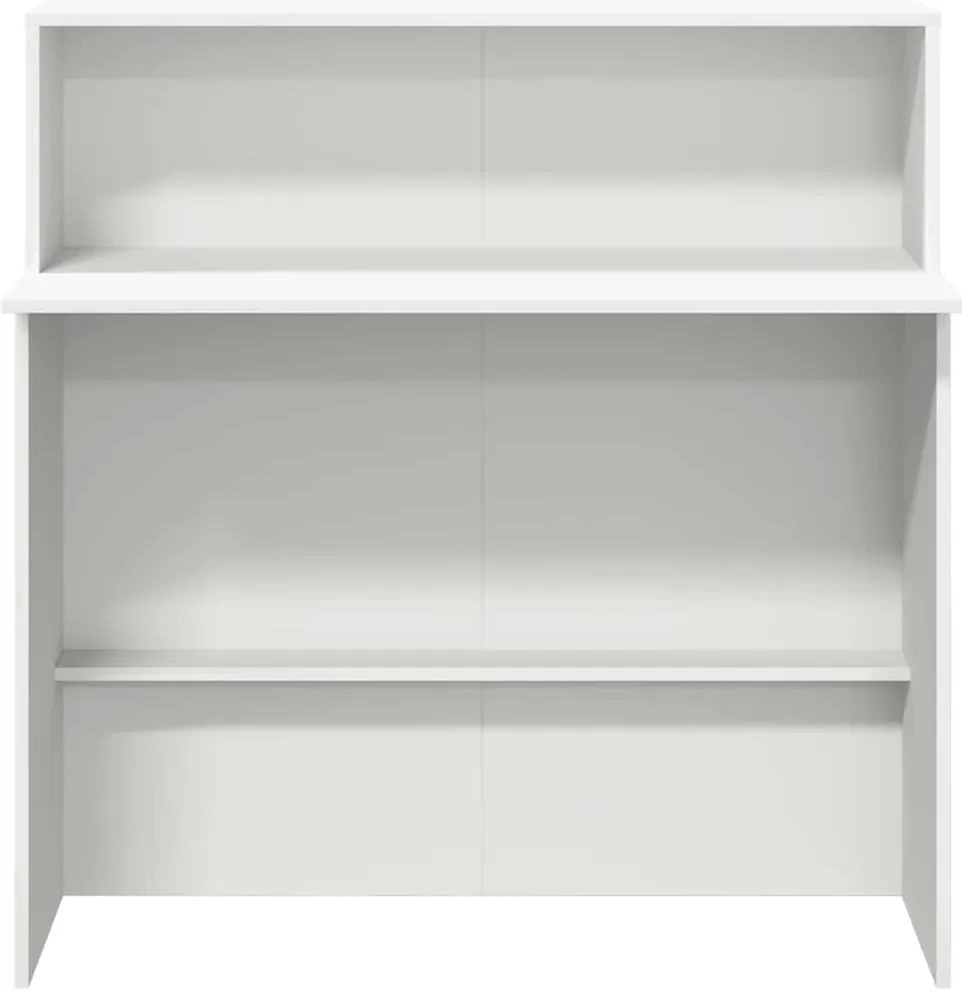 Balcão de recepção 100x50x103,5 cm derivados de madeira branco