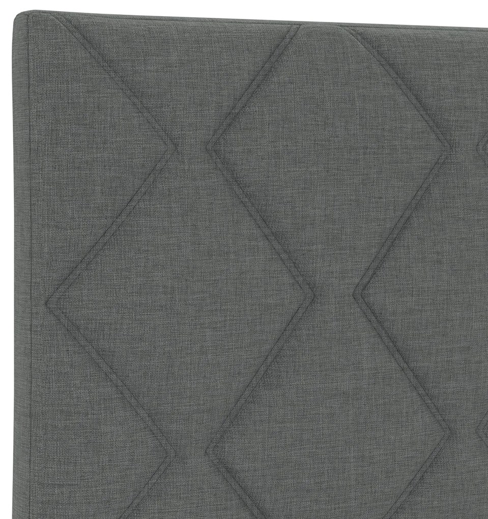 Cabeceira vidaXL Design Blocos de Diamante Cinza Escuro 90 cm Tecido,