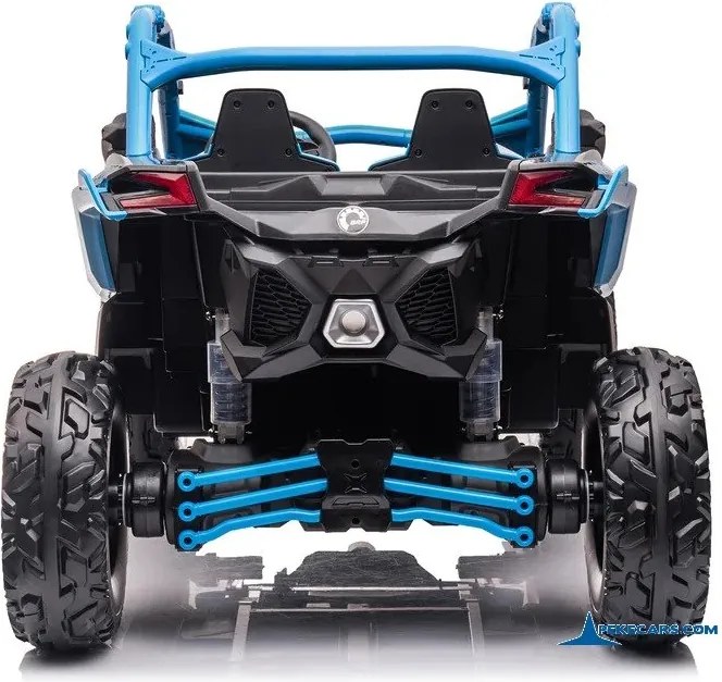 Carro elétrico para crianças 1 a 6 anos 24V MP4 CAN-AM Maverick Buggy Azul