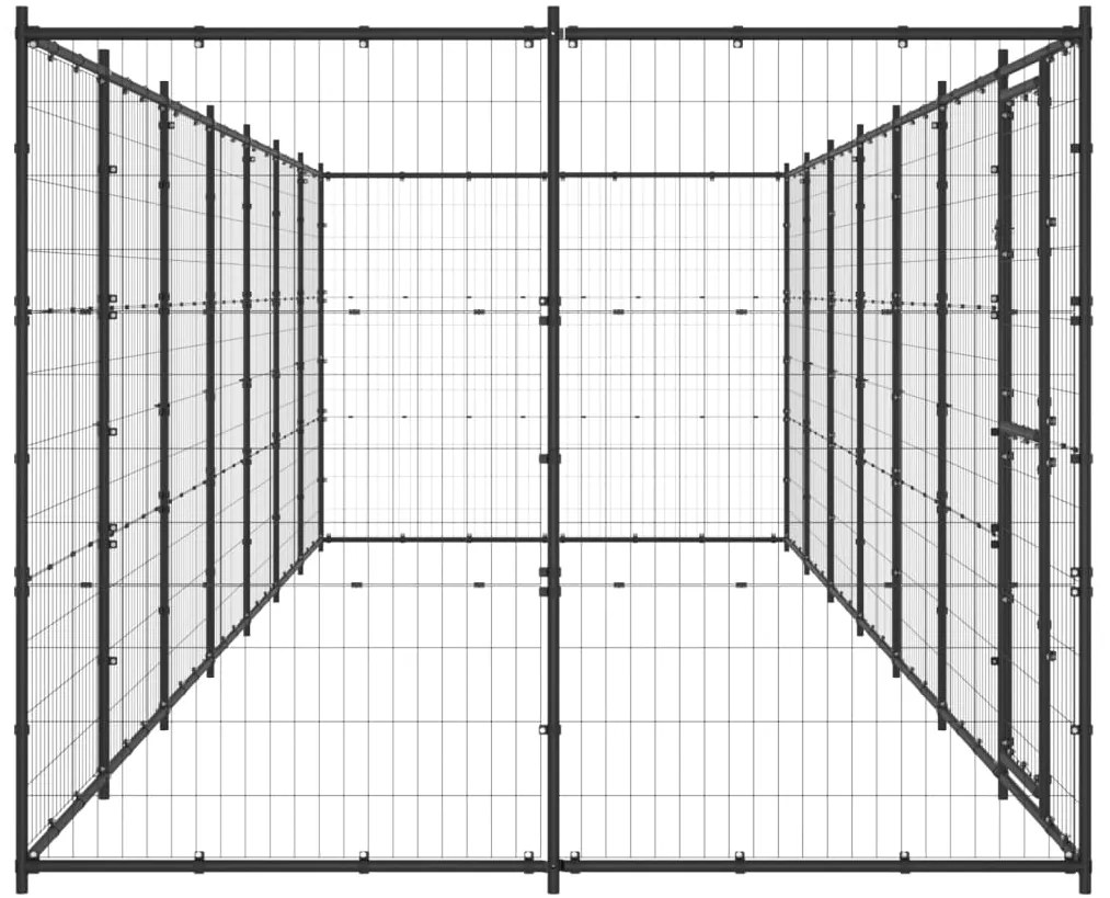 Canil de exterior 16,94 m² aço