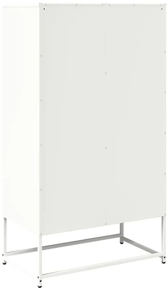 Aparador alto 68x39x123 cm aço branco