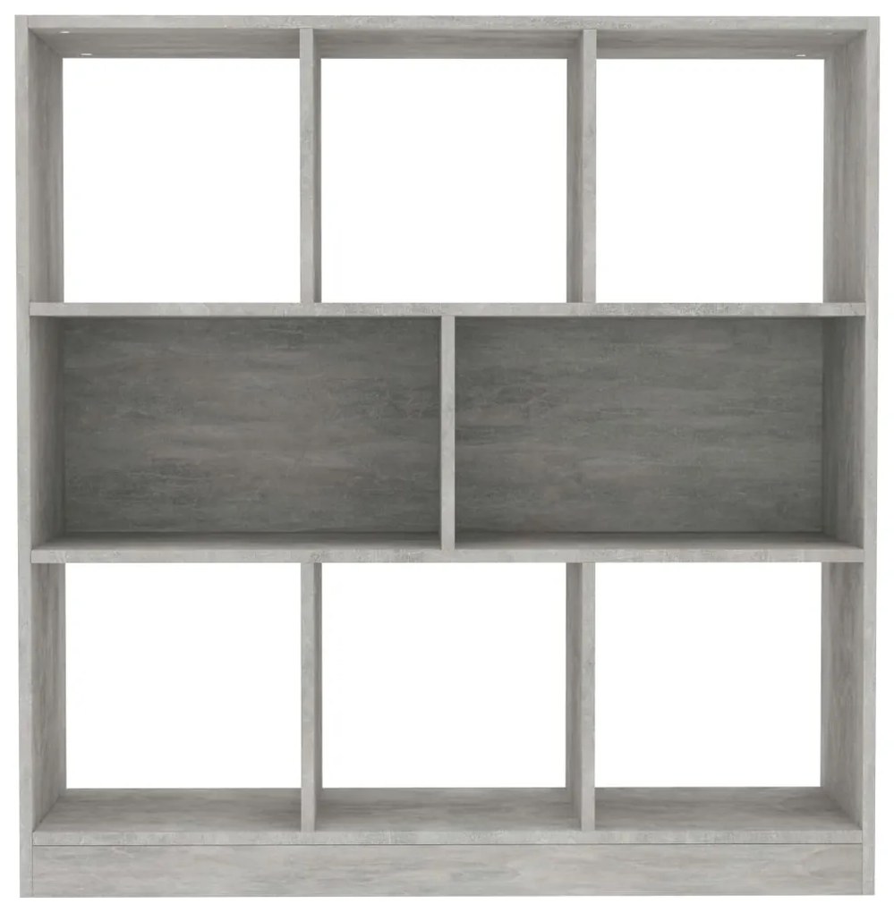 Estante 97,5x29,5x100 cm derivados de madeira cinzento cimento