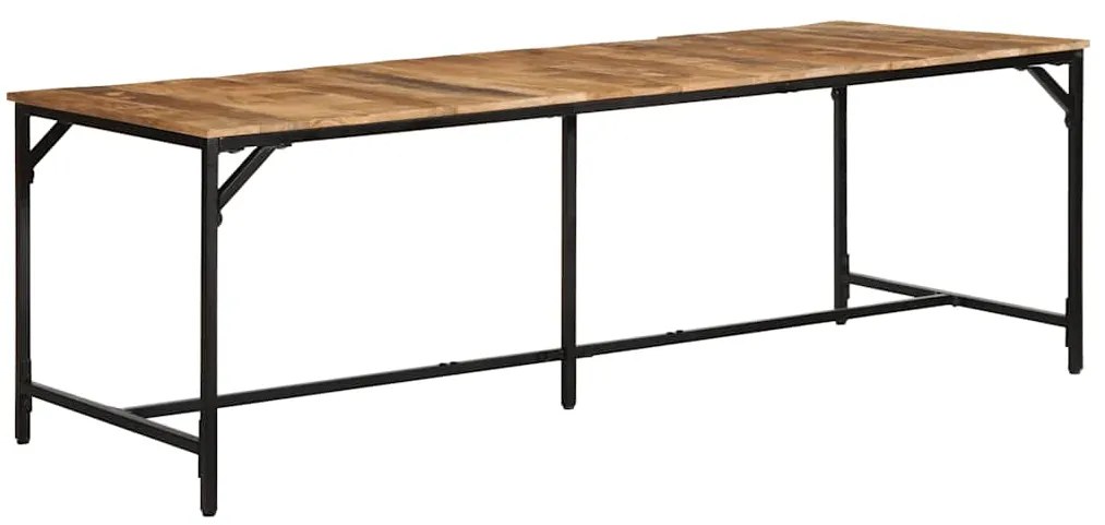 Mesa de jantar 220x90x75 cm madeira de mangueira maciça áspera