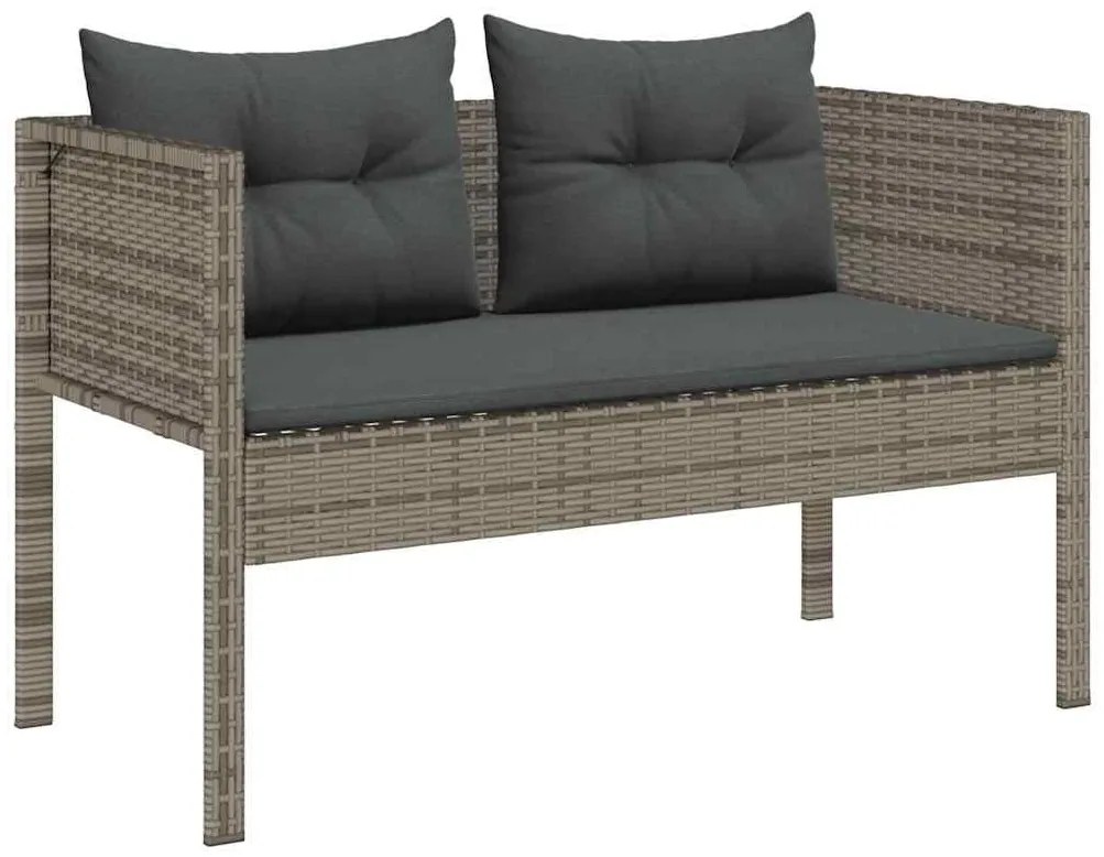 Conjunto de Sofás para Exterior Cinza e cinza escuro