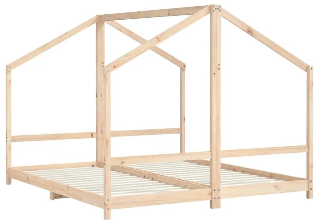 Estrutura de cama infantil 2x(90x200) cm pinho maciço