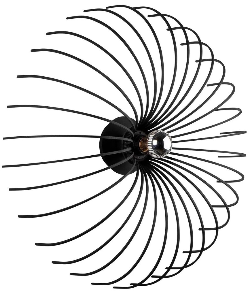 Lâmpada de Parede Aspendos – Preto – 16 cm x 56 cm