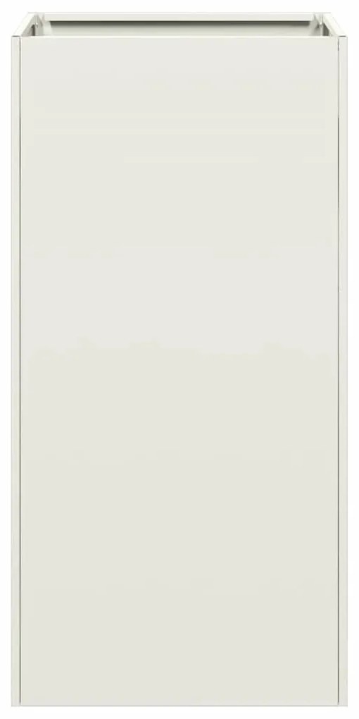 Vaso floreira 40x40x80 cm aço laminado a frio branco