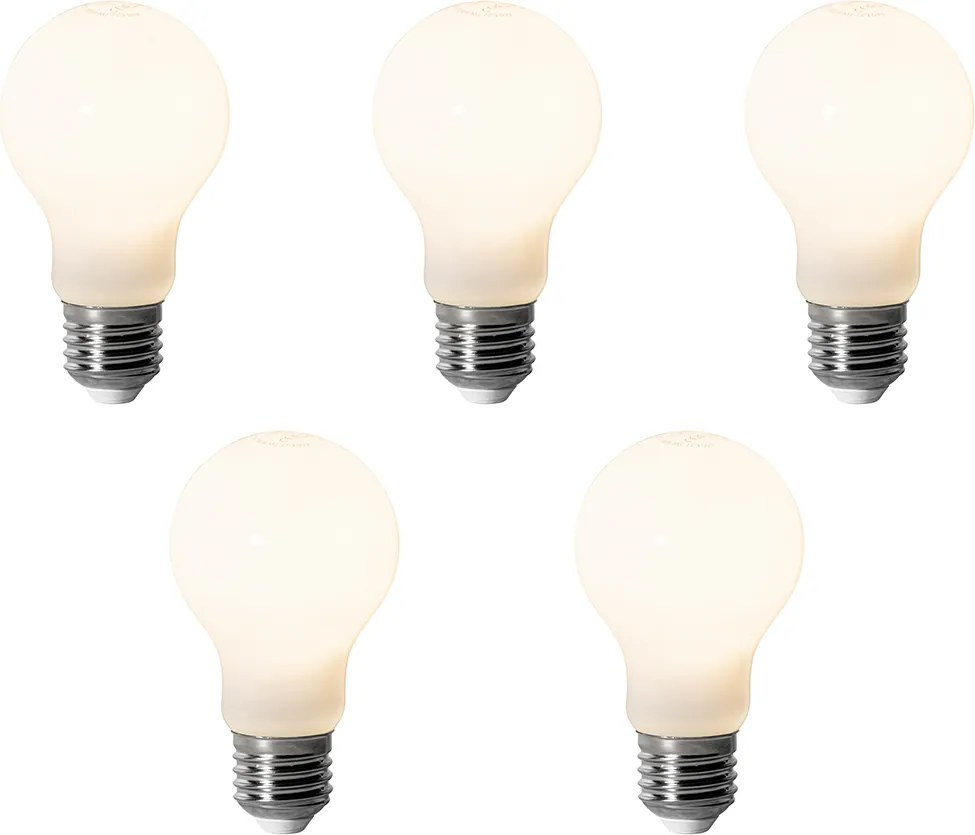 Conjunto de 5 Lâmpadas LED E27 Reguláveis A60 Opala 7W 806 lm 3000K