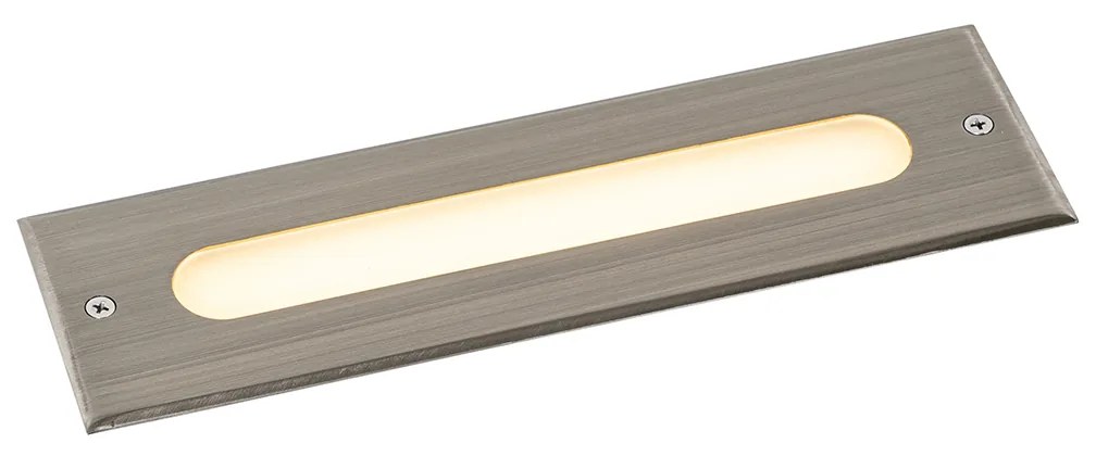 Foco de chão moderno em aço 30 cm com LED IP65 - Eline Moderno