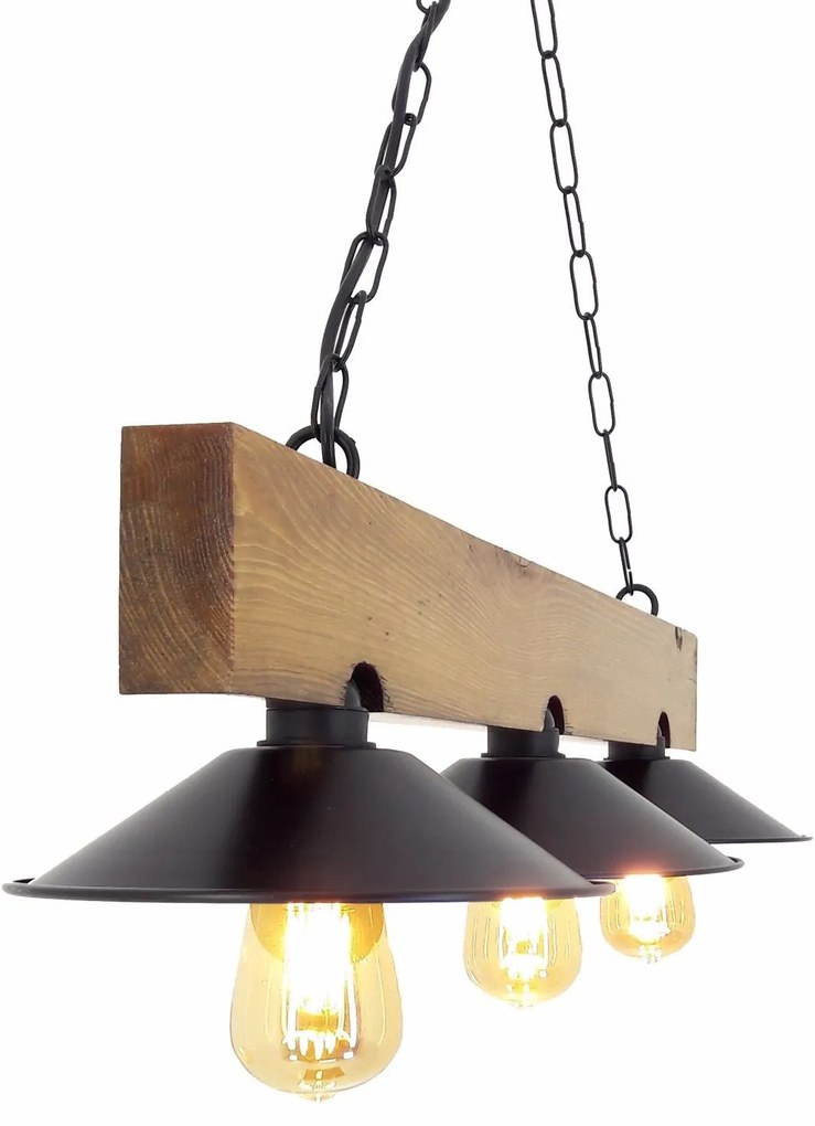 Chandelier Sapka – Walnut Black – 80 x 22 x 65 cm