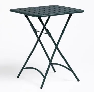 Mesa De Cozinha Quadrada 60x60 Cm Dobrável Em Aço Janti Verde Selva - Sklum