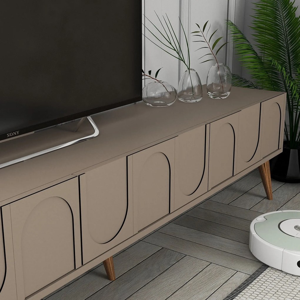 Móvel TV Lyon – Atlas Walnut – 180x44x35 cm