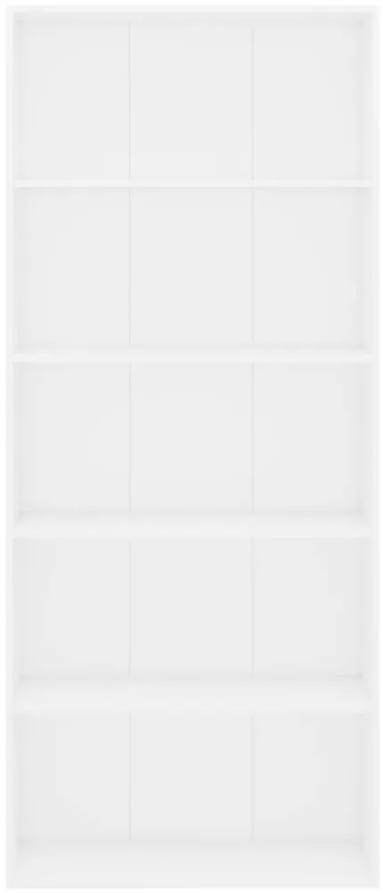 Estante com 5 prateleiras derivados de madeira branco