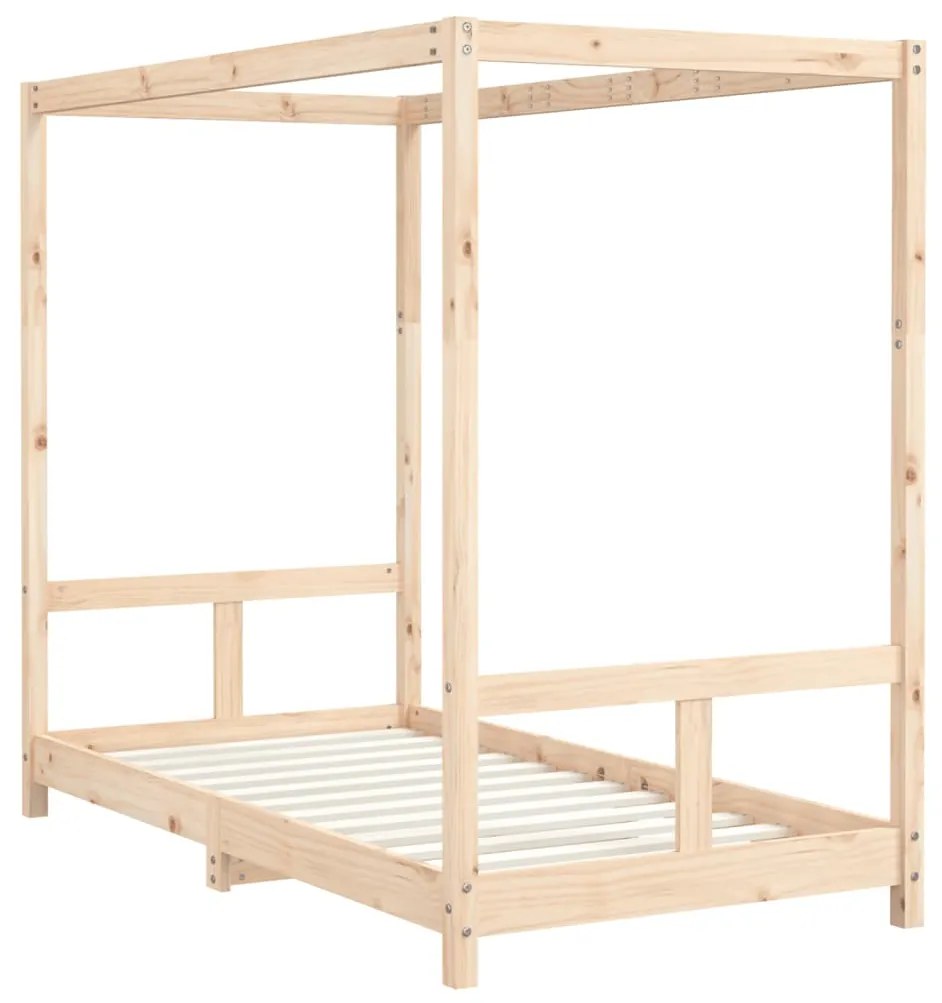 Estrutura de cama infantil 80x160 cm pinho maciço