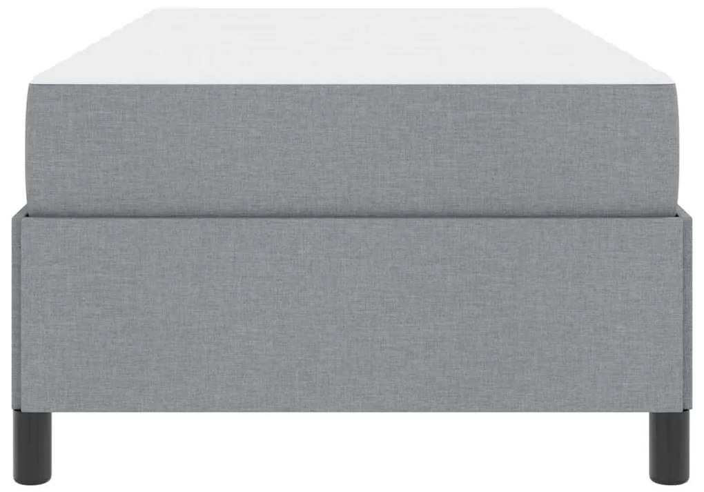 Cama Box Cinza claro, Preto 90 x 190 cm