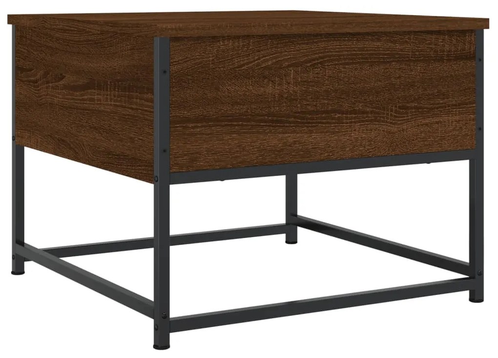 Mesa centro 51x51x40 cm derivados de madeira carvalho castanho