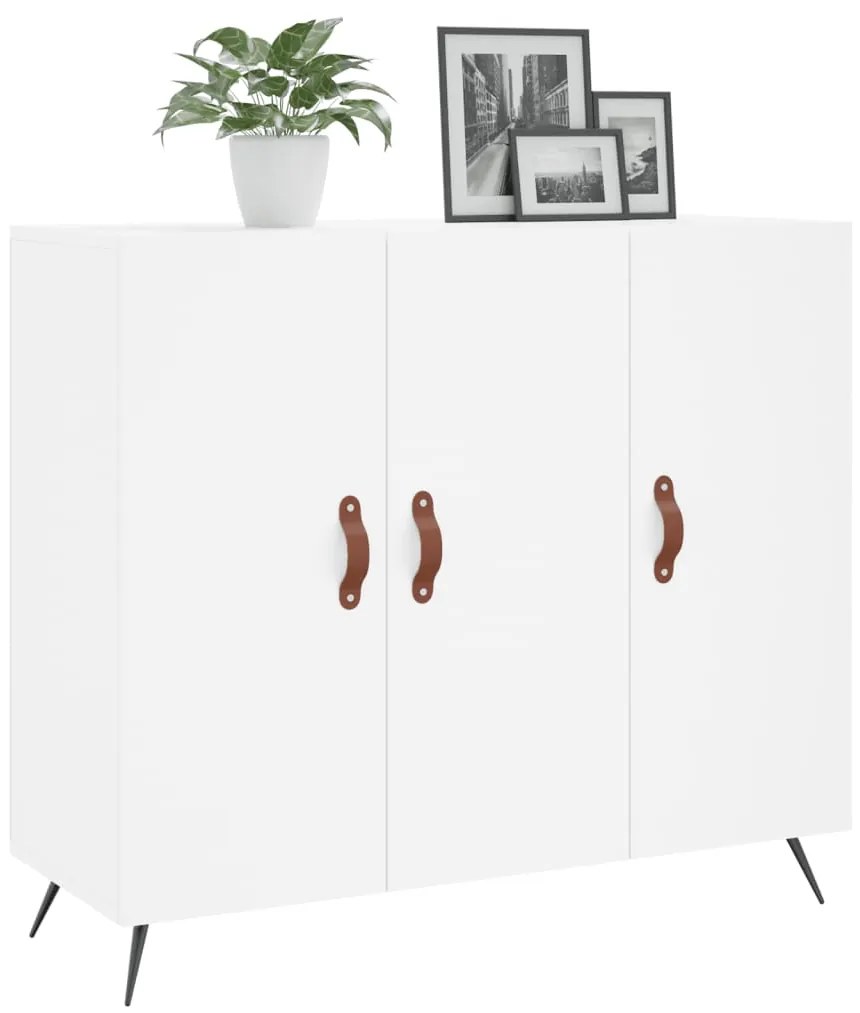 Aparador 90x34x80 cm derivados de madeira branco