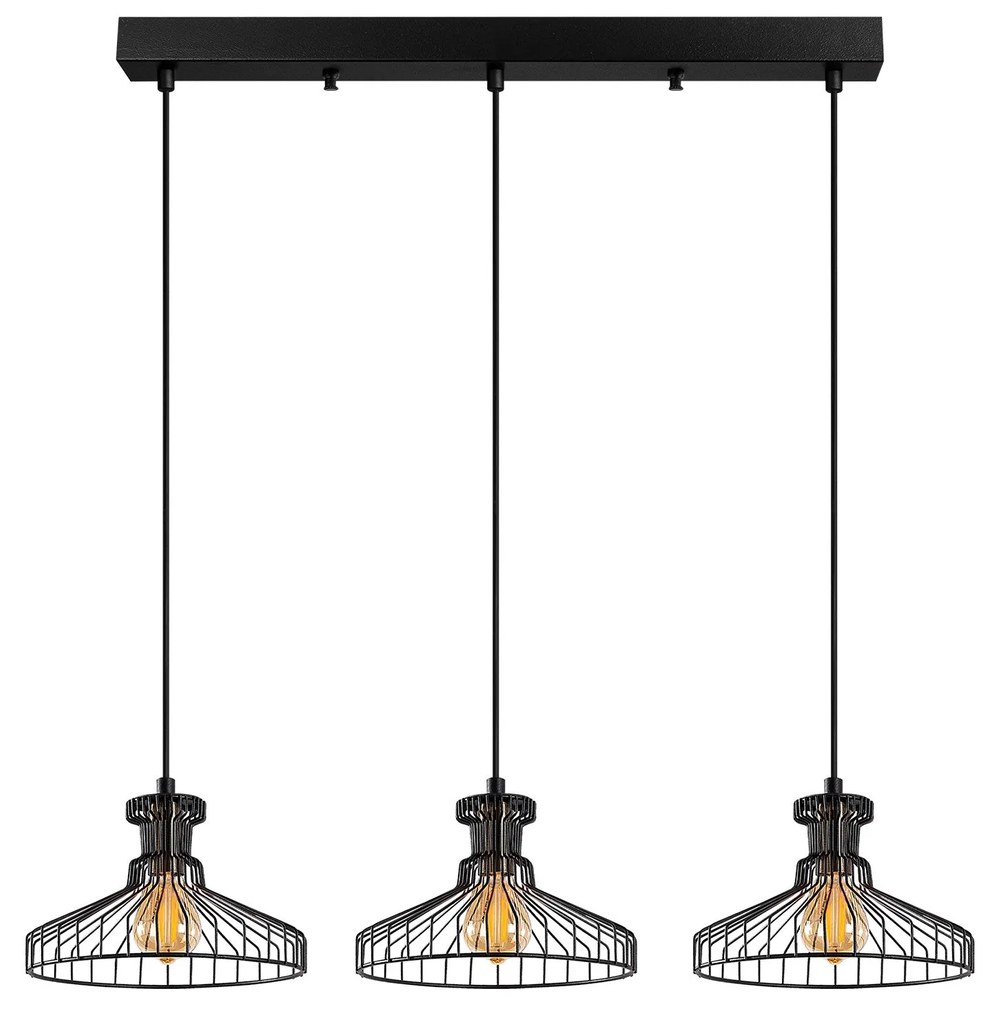 Candeeiro de Teto Events – Preto Antigo – 73 x 23 cm