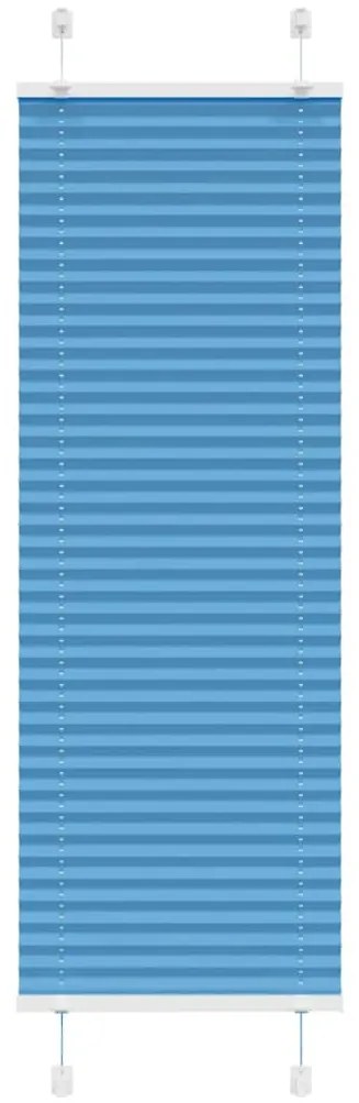 Azul Plissada Cega 50x100 cm Largura Tecido 49,4 cm Poliéster