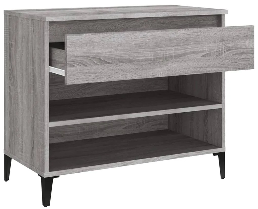 Sapateira 70x36x60 cm derivados de madeira cinzento sonoma