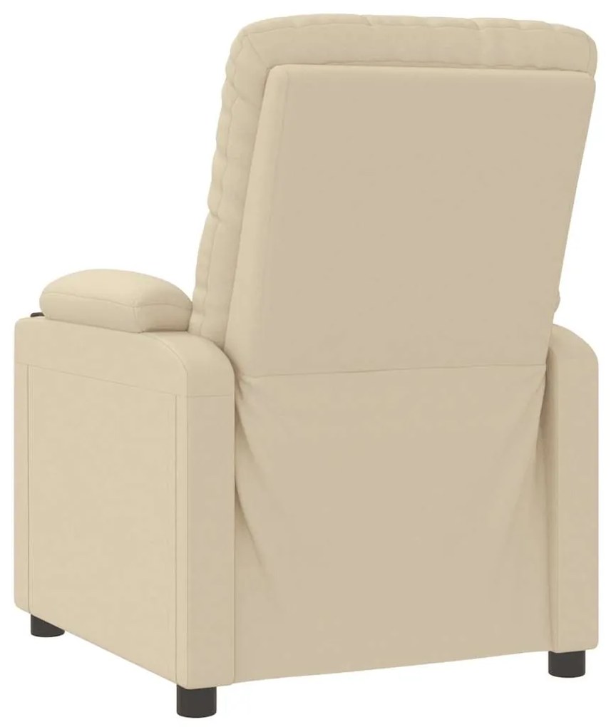 Poltrona de massagens tecido cor creme