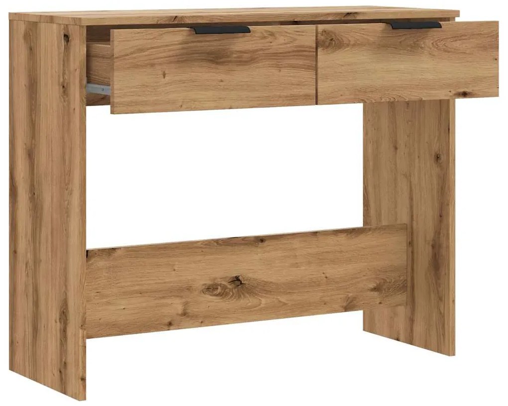 Mesa consola 90x36x75 cm derivados madeira carvalho artisiano