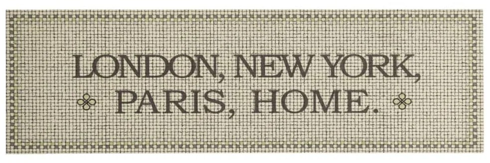 Tapete de cozinha lavável 45x150 cm veludo padrão capital home