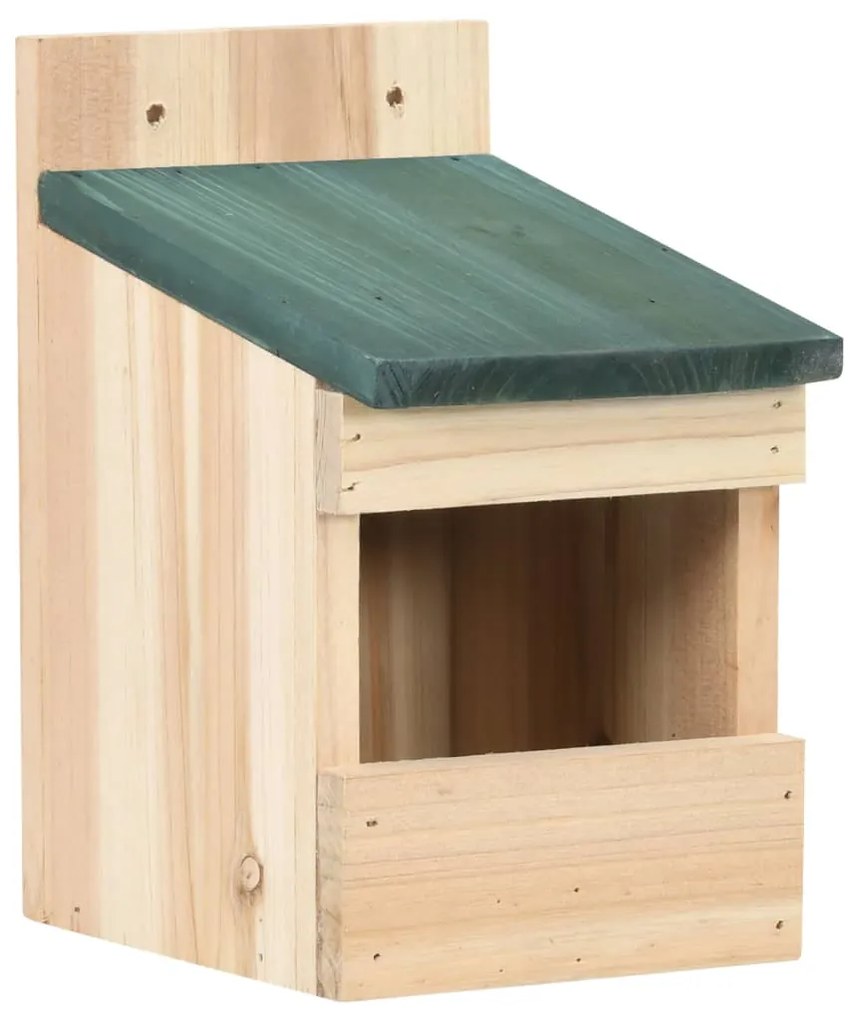 Casas para pássaros 4 pcs 12x16x20 cm madeira de abeto
