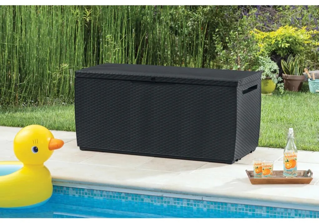 Caixa de arrumação para jardim Capri 302 L antracite