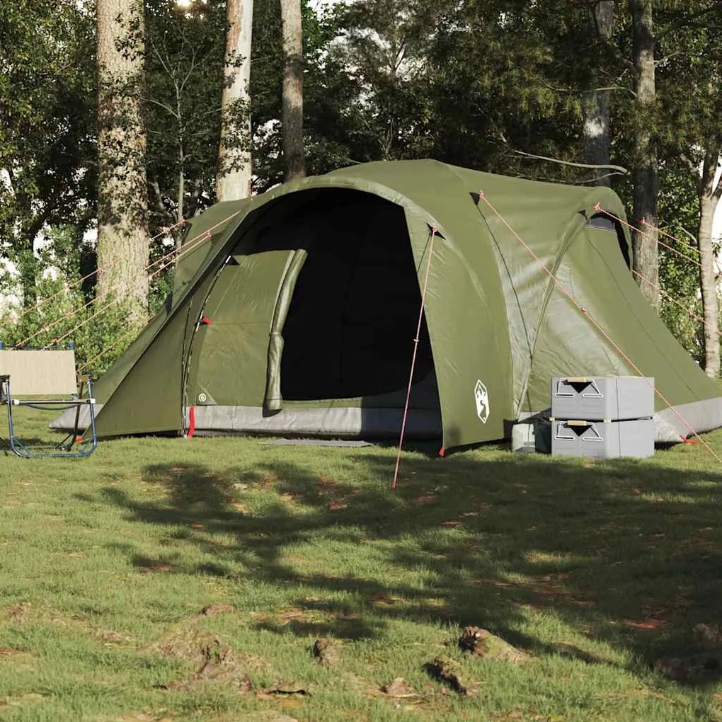 Tenda familiar em cúpula p/ 6pessoas impermeável verde azeitona