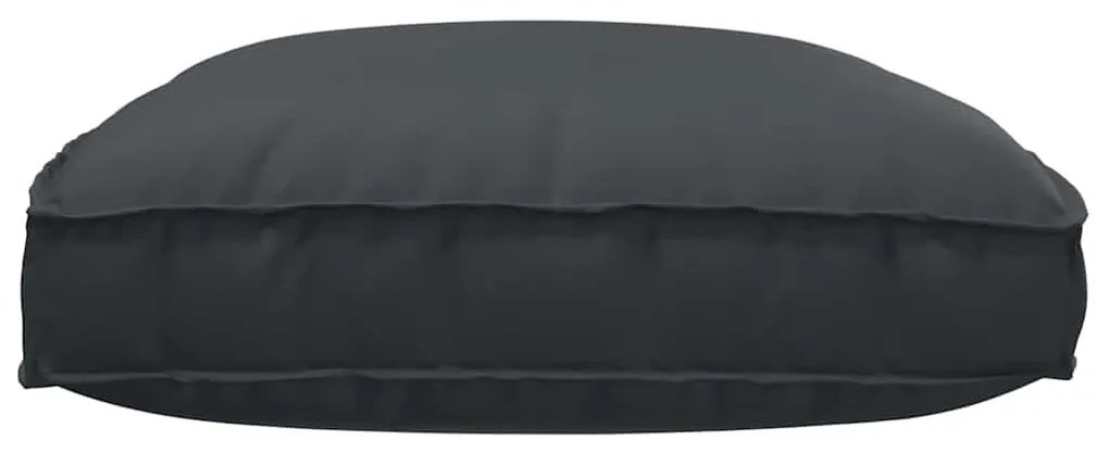 Almofada de Palete para Assento Preto 120x80x12 cm Tecido Oxford