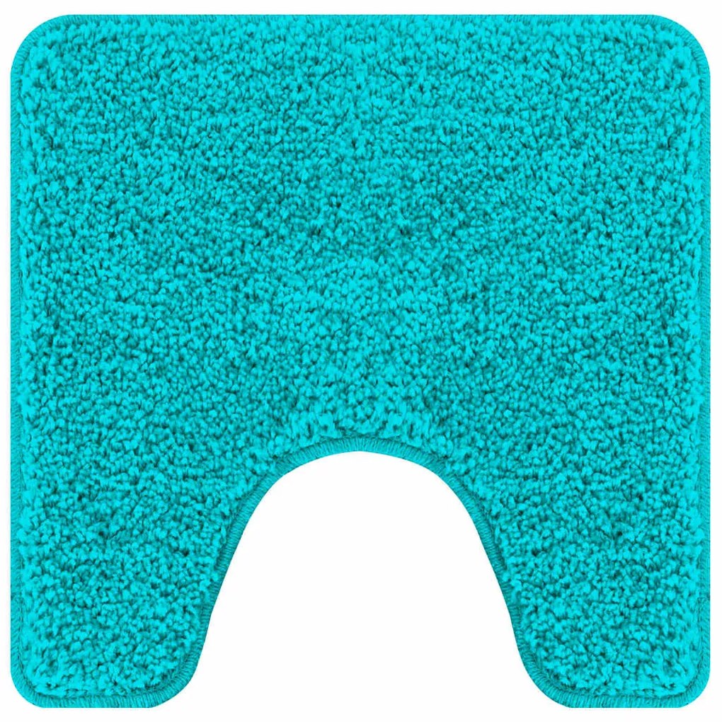 Tapete de Banho U-Shaped Turquesa 50x50 cm Polipropileno Antiderrapant