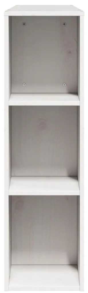 Cabeceira com arrumação 160 cm madeira de pinho maciça branco