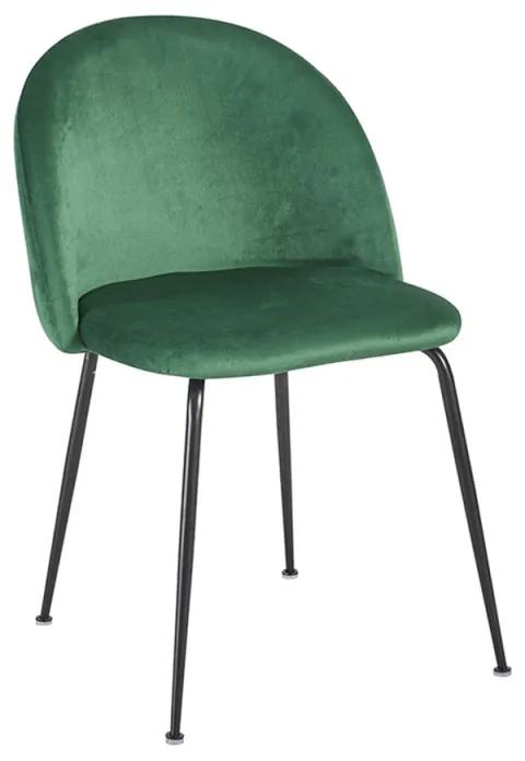 Cadeira Black Dalnia Veludo - Verde