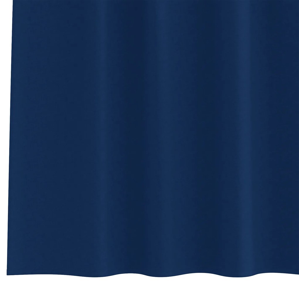 Cortinas opacas 2 pcs Azul escuro 225 x 140 cm Poliéster