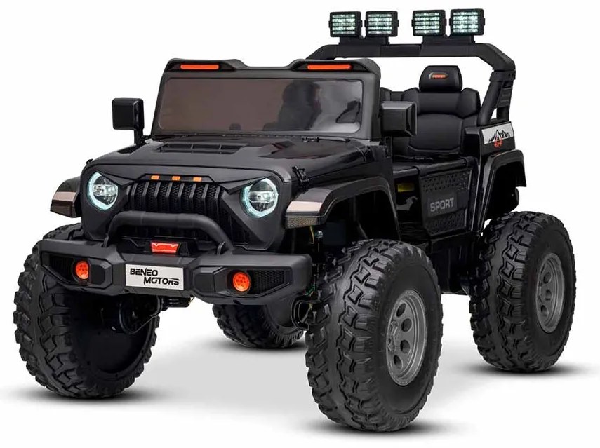 Jipe elétrico para crianças OFFRIDE 4x4 2 Lugares 24V bateria de litio, Rodas Grandes EVA com suspensão nas rodas traseiras, controlo remoto, luzes LE