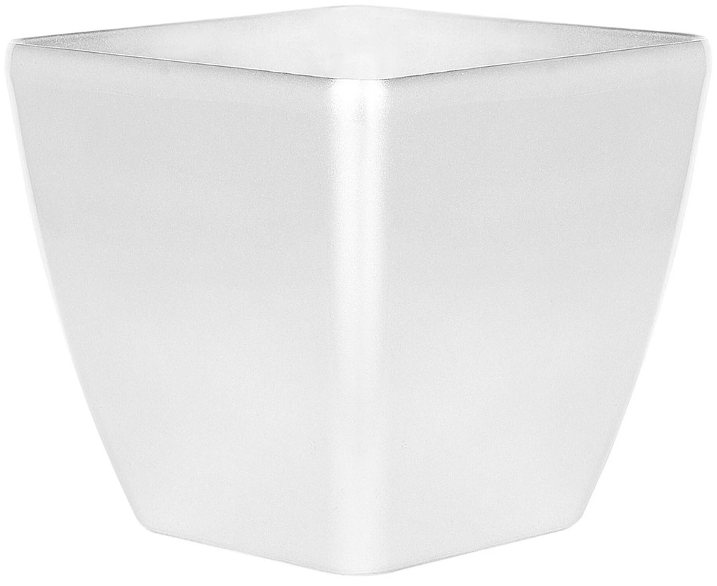 Vaso para plantas prateado 50 x 50 x 48 cm ASTRAS Beliani