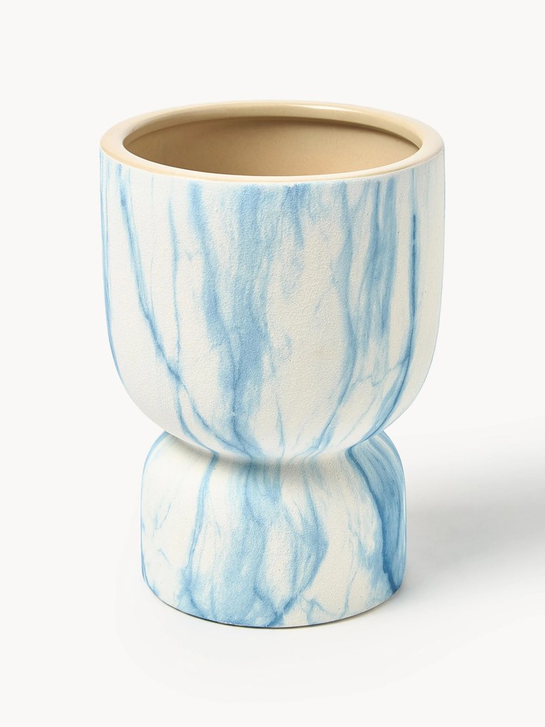 Vaso com aspeto mármore Kiko, Alt 20 cm