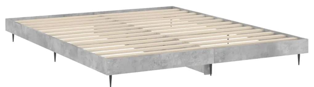 Estrutura de cama 200x200 cm derivados de madeira cinza cimento