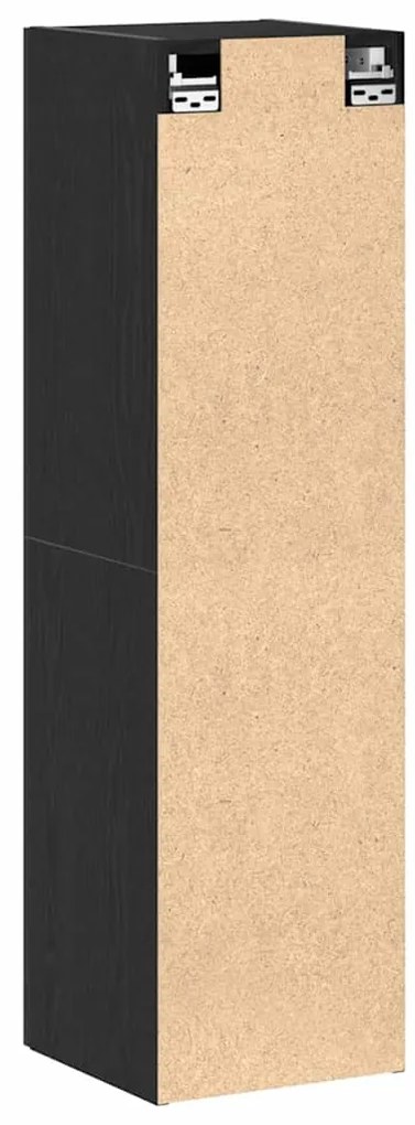 Estante de TV em Carvalho Preto, Medidas 30,5 x 30 x 110 cm, Feita de