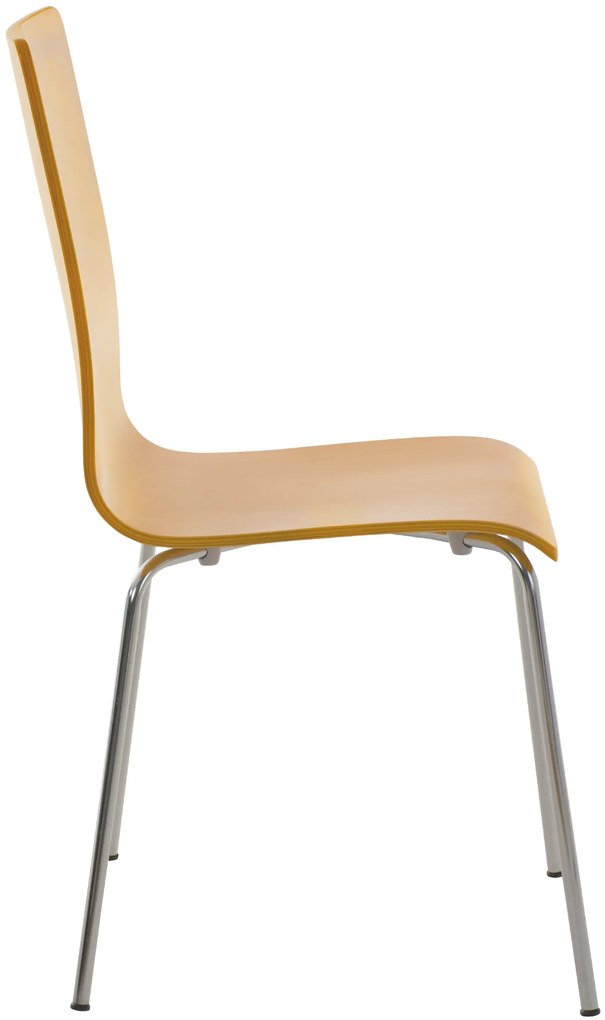 Conjunto de 4 cadeiras de cozinha e sala de jantar Pepe 43 x 87 x 47 cm Cor Natural