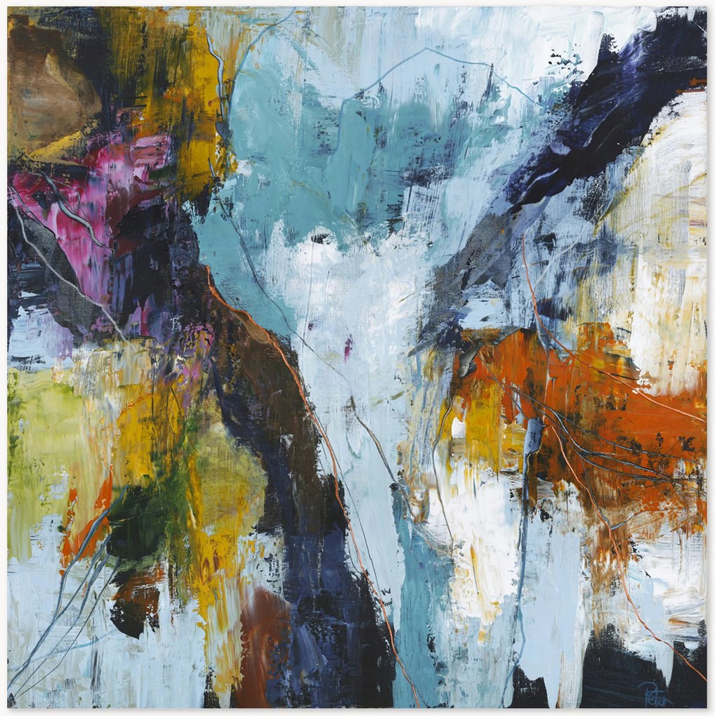 Quadro em tela pintado à mão Freja Authentic 1