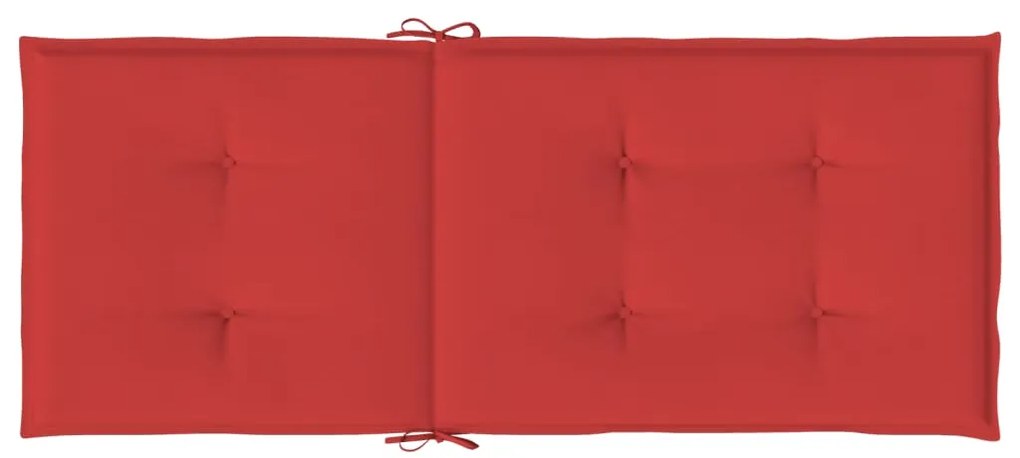 Almofadões para cadeiras altas de jardim 4 pcs tecido vermelho