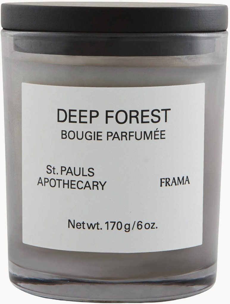 Vela perfumada Deep Forest (laranja, rosa branca, madeira de cedro & patchouli)