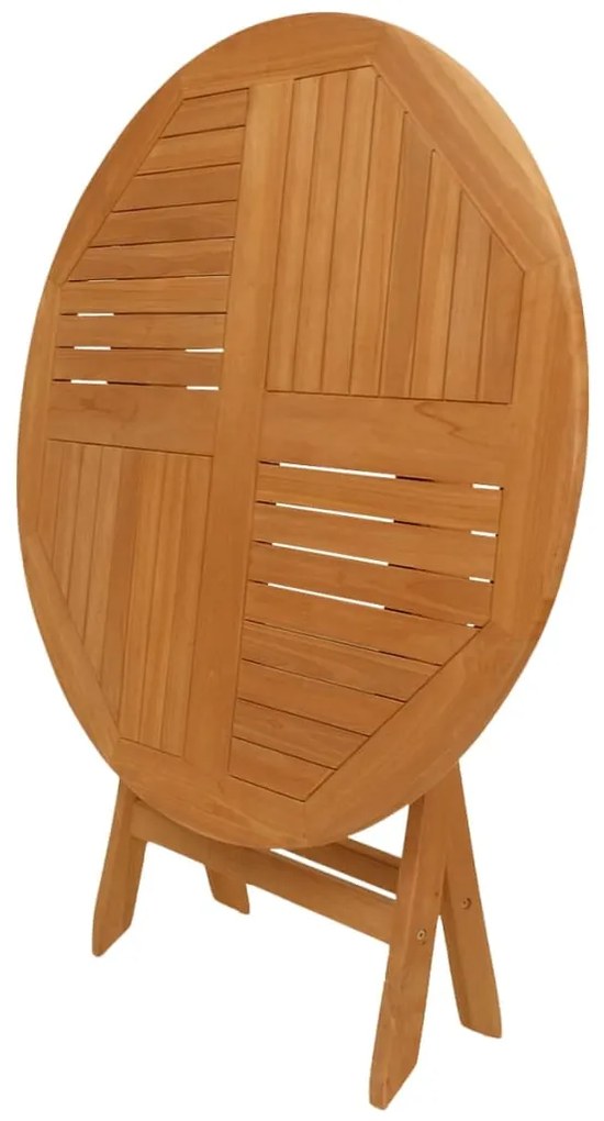 5 pcs conjunto de jantar para jardim madeira de teca maciça